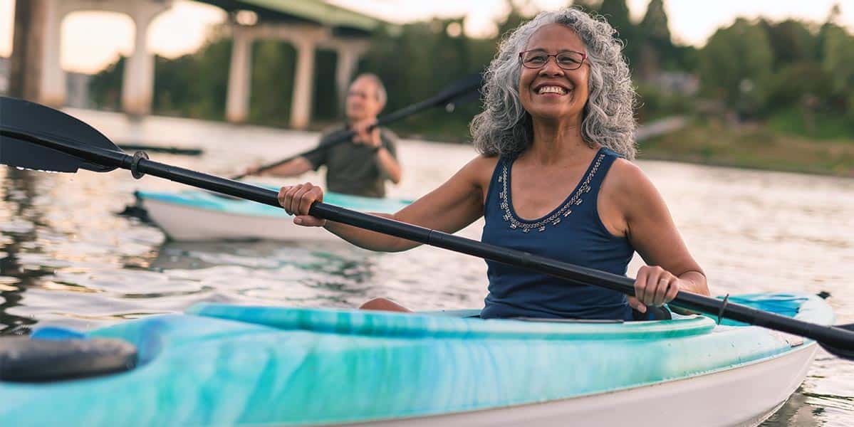 Woman in Kayak