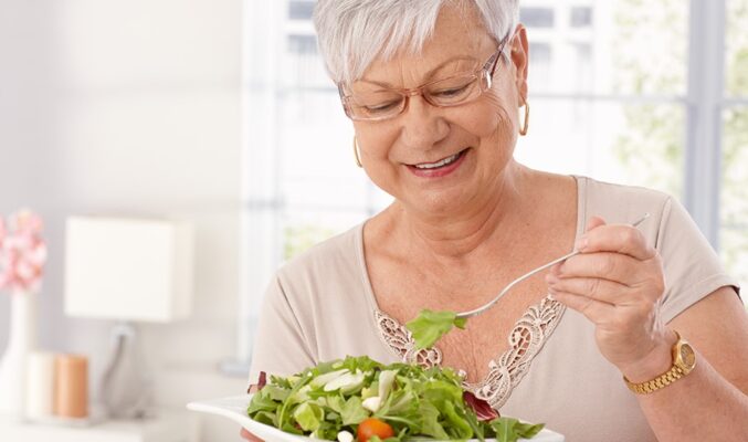 Eating Salad