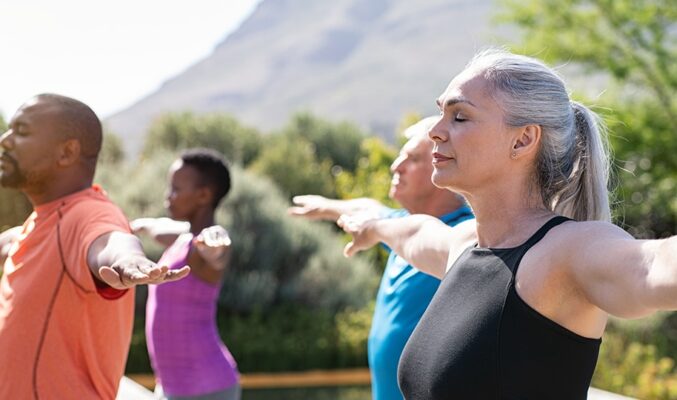 Seniors Outdoor Yoga